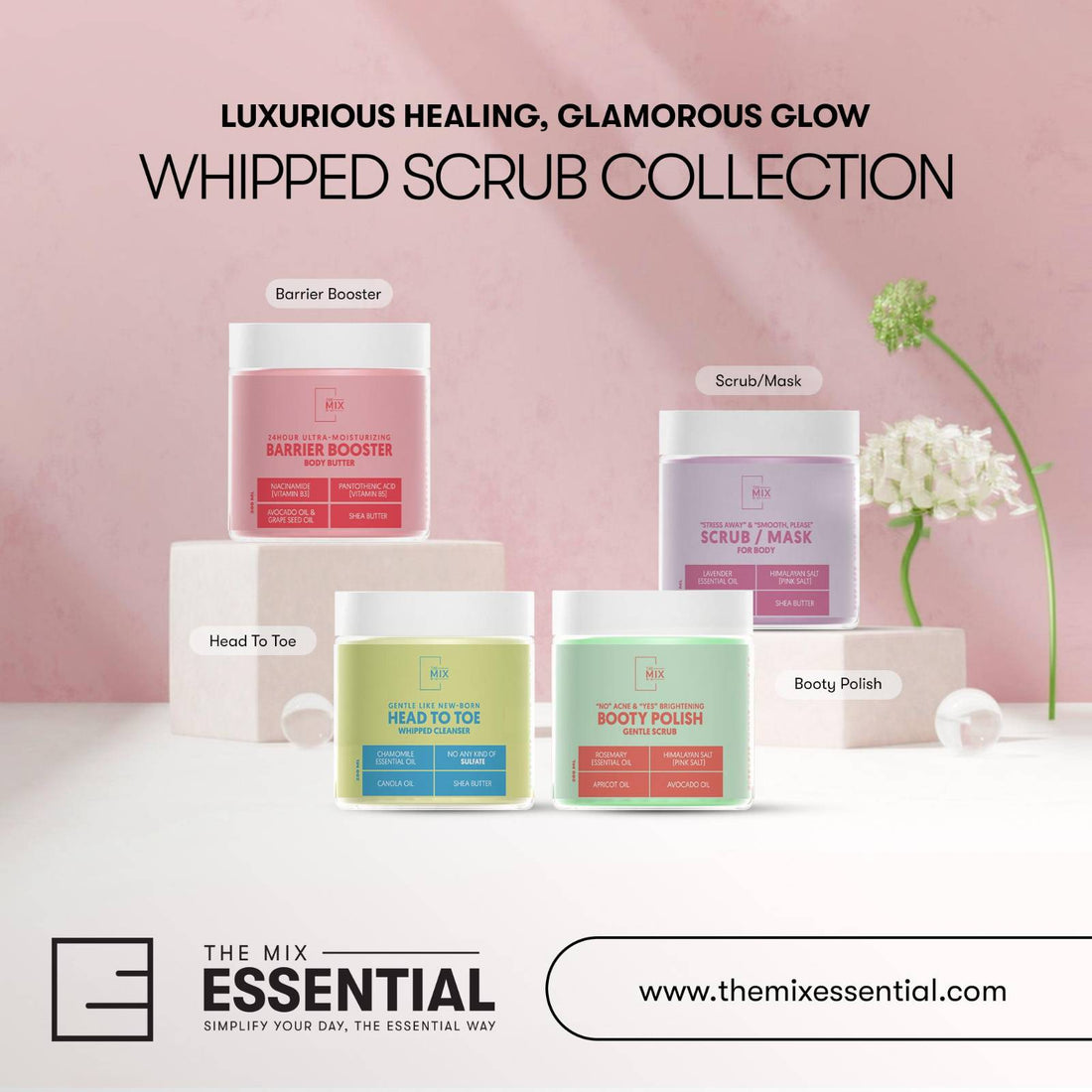 Luxurious Healing, Glamorous Glow - Our Whipped Scrub Collection 💐