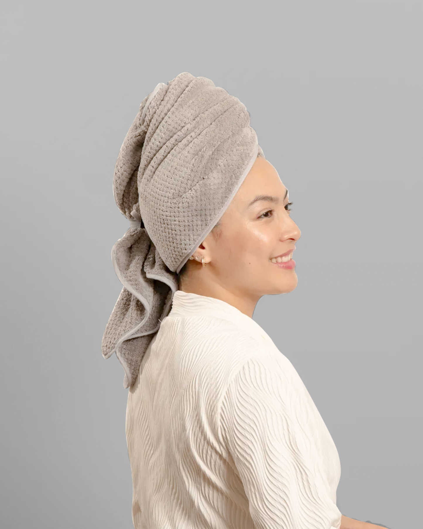 2X Fast-Dry Microfiber Hair Towel Wrap - 3-in-1 Functionality