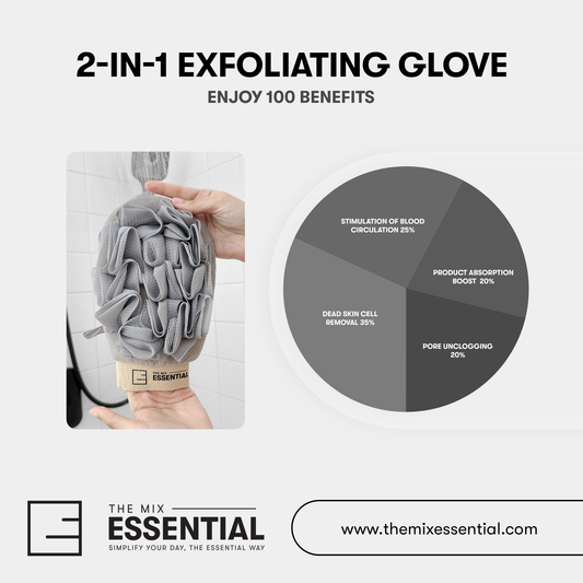 Enjoy the 100 Benefits of Our Exfoliating Glove! 🧤✨