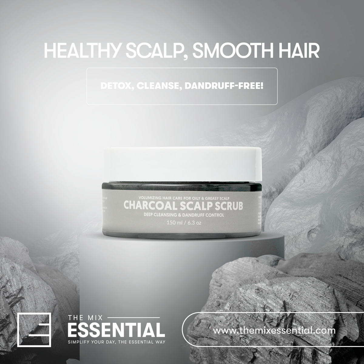 Healthy Scalp, Smooth Hair - Detox, Cleanse, Dandruff Free