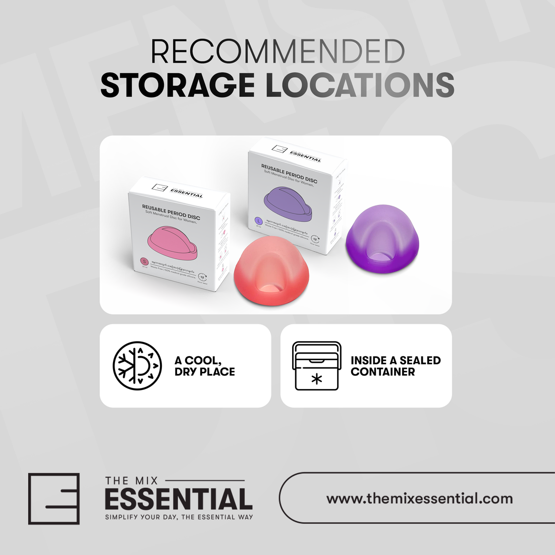 How to Store Your 𝐑𝐞𝐮𝐬𝐚𝐛𝐥𝐞 𝐌𝐞𝐧𝐬𝐭𝐫𝐮𝐚𝐥 𝐃𝐢𝐬𝐜 Properly 💡✨