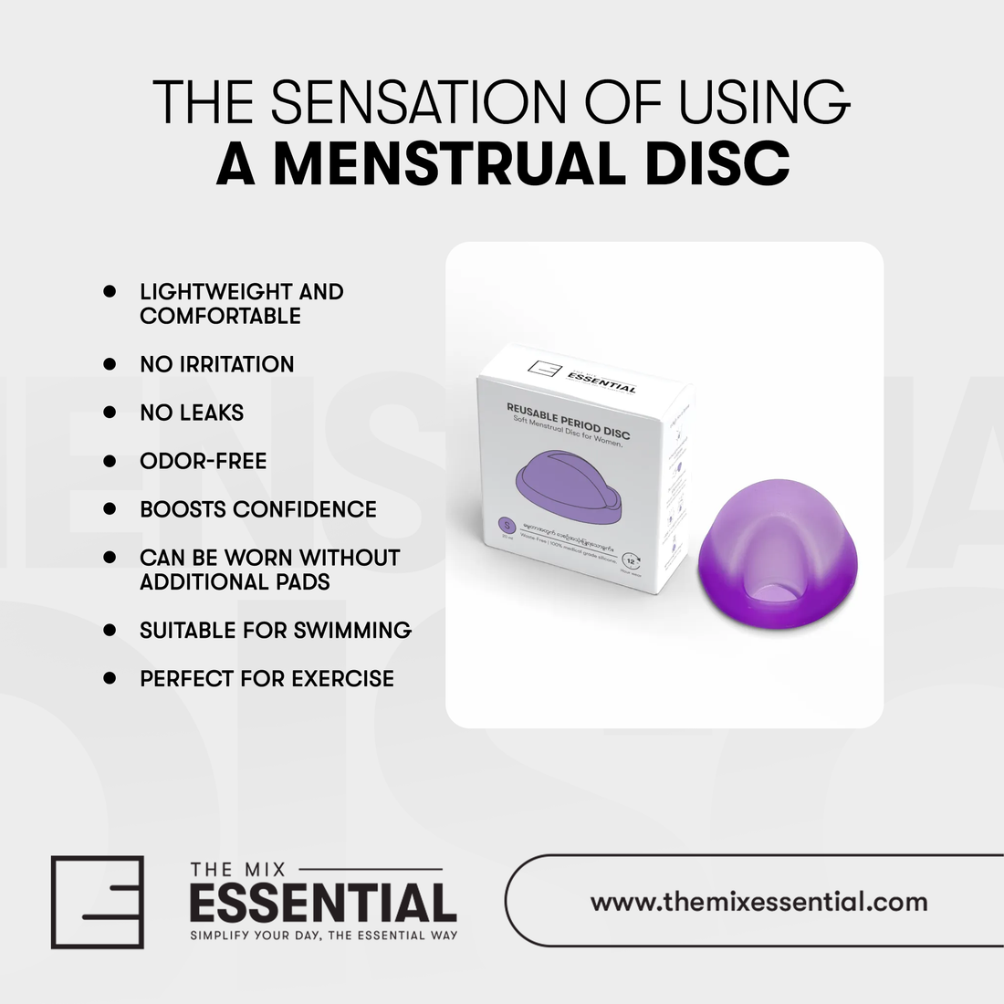 Core Benefits of Using a Menstrual Disc!