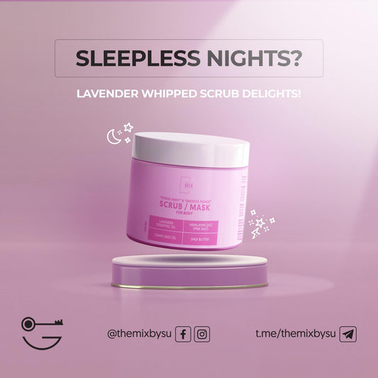 Sleepless nights? Indulge in Lavender Whipped Scrub Delights!